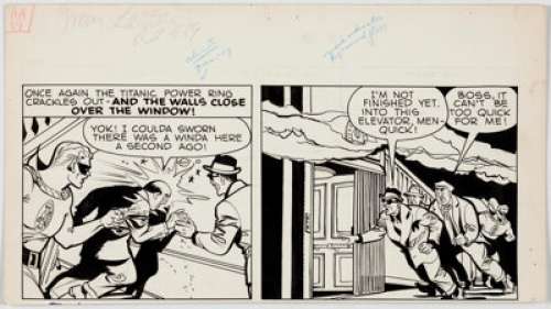 Irwin Hasen (attributed) Golden Age Green Lantern Partial Page Original Art (DC Comics, c. 1940s).... | Heritage