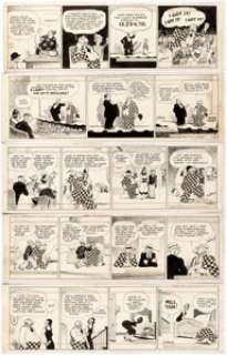 Frank Willard Moon Mullins Daily Comic Strip Original Art Group of 5 (News Syndicate, 1938).... (Total: 54 Original Art) | Heritage