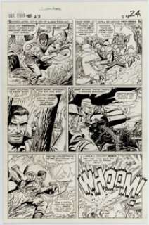 Dick Ayers and Frank Giacoia Sgt. Fury #23 Story Page 18 Original Art (Marvel Comics, 1965).... | Heritage
