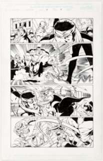 Jamal Ingle and Rich Perrotta Iron Fist: Wolverine #4 Story Page 4 Original Art (Marvel, 2000)....