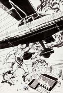 Luke McDonnell The Phantom #11 Cover Original Art (DC, 1990).... | Heritage