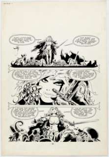 Frank Thorne 1994 "Ghita of Alizarr" Story Page Original Art (Warren, 1982).... | Heritage