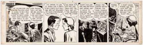 Milton Caniff Terry and the Pirates Daily Comic Strip Original Art dated 11-21-46 (Field Enterprises, 1946).... | Heritage