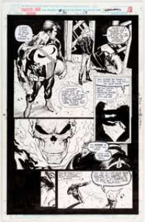 Mark Texeira, Vince Evans, Ariane Lenshoek, and Others The Punisher War Journal #30 Story Page 13 Original Art (Ma... | Heritage