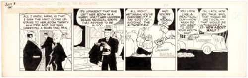 Chester Gould Dick Tracy Daily Comic Strip Original Art dated 7-3-45 (News Syndicate Co. Inc., 1945).... | Heritage