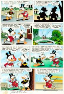 Carl Barks Signed "Land Beneath the Ground" Story Page 2 Color Production Art Original Art (c. 1980-2000s).... | Heritage
