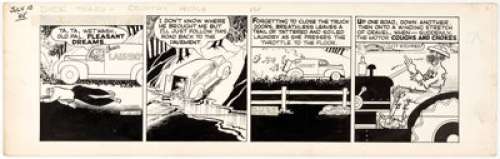 Chester Gould Dick Tracy Daily Comic Strip Original Art, dated 7-10-45 (Chicago Tribune Syndicate, 1945). ... | Heritage