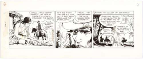 Joe Kubert Tales of the Green Beret Daily Comic Strip Original Art dated 10-26-66 (NEA, 1966).... | Heritage