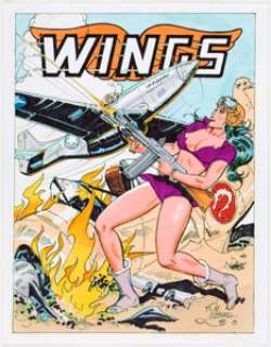 Bob Lubbers Wings Faux-Cover Original Art (1999).... | Heritage