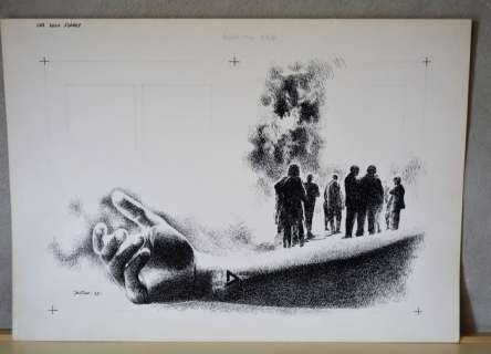 Festino, Giuseppe | original illustration "Una folla d’ombre" (1978) | Catawiki