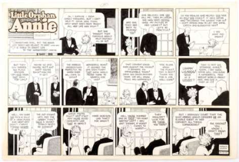 Harold Gray Little Orphan Annie Original Art dated 10-30-66 (News Syndicate, 1966).... | Heritage