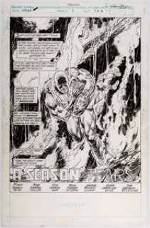  - Mike Harris and Don Hudson Daredevil vs. Vapora #1 Splash Page 1 Original Art (Marvel, 1993)....
