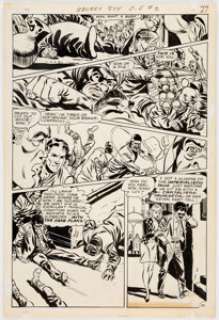  - Frank Springer Secret Six #2 Story Page 22 Original Art (DC, 1968)....