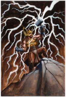  - Sean Patty Thor: Sky God Painting Original Art (2011)....