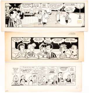 Dan DeCarlo and Stan Lee Willie Lumpkin and Other Daily Comic Strips Original Art Group of 3 (Publishers Syndicate... (Total: 3 Original Art) | Heritage