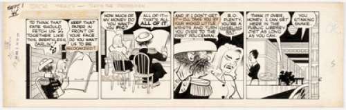 Chester Gould Dick Tracy Daily Comic Strip Original Art dated 9-1-45 (Chicago Tribune, 1945).... | Heritage