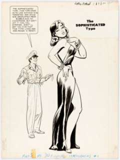 Jack Sparling and Bob Powell (attributed) Fighting Leathernecks #1 Complete 1-Page Story/Pin-Up (Toby Press, 1952)... | Heritage