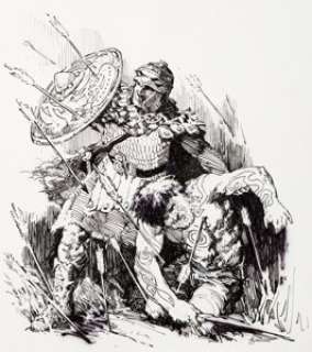  - Gary Gianni Bran Mak Morn: The Last King Illustration Original Art and Portfolio (Wandering Planet/Howard Estate, ...