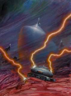 Kelly Freas The Fenris Device Paperback Novel Cover Painting Original Art (Daw, 1974).... | Heritage