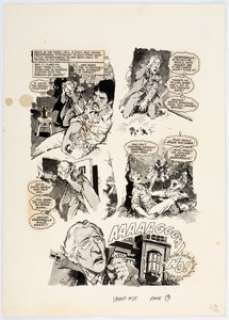 José "Pepe" GonzÃ¡lez Vampirella #25 Story Page 13 Original Art (Warren Publ., 1973). ... | Heritage