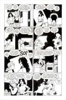 Jaime Hernandez Love and Rockets Vol.2 #6 Story Page 5 Maggie and Frogmouth Original Art (Fantagraphics, 2002).... | Heritage
