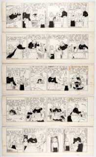Edwina Dumm Cap Stubbs and Tippie Daily Comic Strip Original Art Group of 8 (Adams Service/King Features Syndicate...