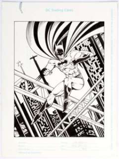 Jim Balent and Bob Smith - DC Trading Cards: "Batman" Original Art Illustration (DC Comics, 1994). Jim -
