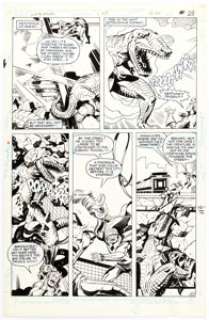 Jack Kirby and Greg Theakston Super Powers Vol.2 #2 Story Page 20 Aquaman and Martian Manhunter Original Art (DC, -