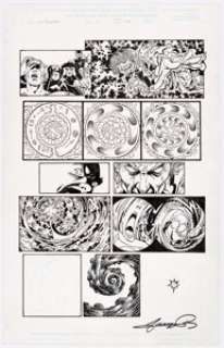 George Perez Avengers/JLA #2 Story Page 48 Original Art (Marvel/DC, 2003). The last page of this issue features - | Heritage