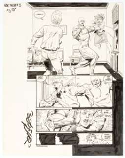 John Byrne John Byrne‘s Next Men #3 Story Page 18 Original Art (Dark Horse, 1992). Jack is a bit freaked out and -