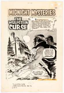 Jesse Santos Mystery Comics Digest #2 Splash Page 1, Page 5 and 8 Original Art (Gold Key, 1972).... (Total: 3 Original Art) | Heritage