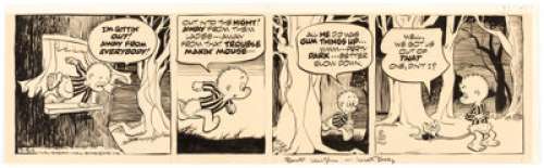 Walt Kelly Pogo Daily Comic Strip Original Art dated 7-24-69 (Publishers-Hall Syndicate, 1969). For all its - | Heritage