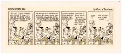 Garry Trudeau Doonesbury Daily Comic Strip Original Art dated 4-29-80 (Universal Press Syndicate, 1980).... | Heritage