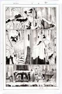 John Romita Jr. and Klaus Janson Batman #80 Story Page 12 Original Art (DC Comics, 2019).  The legendary art team - | Heritage