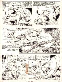 Planche originale 10 de RAHAN - L‘arbre roi, par Guy ZAM (Guido ZAMPERONI)