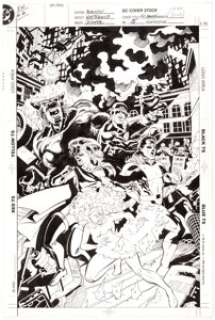 Chuck Wojtkiewicz and Craig Gilmore Justice League International Annual #5 Cover Original Art (DC, 1994)....