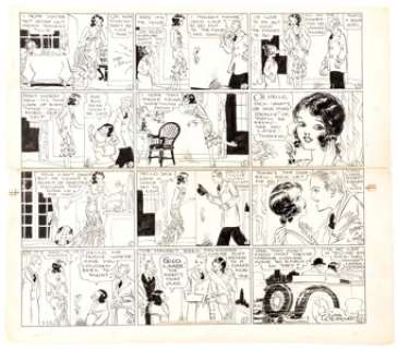 Russ Westover Tillie the Toiler and The Van Swaggers Sunday Original Art dated 3-23-30 (King Features ...