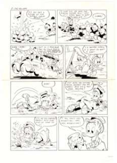 Daniel Branca Kalle Anka & C:o # 1980-02 Story Page 8 Original Art (Egmont Kärnan AB, 1980). Gladstone -