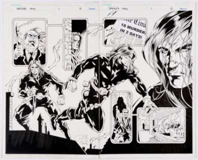 David Boller, Sean Parsons, and Edwin Rosell - Witchblade: Destiny‘s Child #1 Story Page Original Art Group of 3 (Image, 2000).