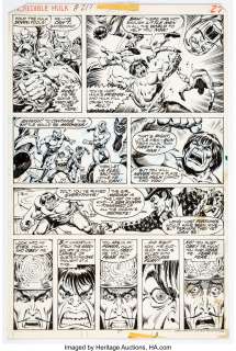 Sal Buscema And Ernie Chan | The Incredible Hulk #217 Story Page 16 Original Art (Marvel, 1977). | Heritage