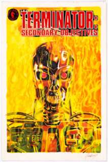 Paul Gulacy | The Terminator: Secondary Objectives Trade Paperback Cover Preliminary Original Art (Dark Horse, 1992). | Heritage