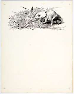 Louis Darling | The Enormous Egg Illustration Original Art (Little Brown, 1956). | Heritage