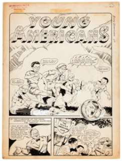 Chesler Artist | Yankee Comics #3 Complete 7-Page "Young Americans" Story Original Art (Chesler, 1942). | Heritage