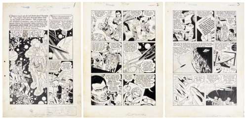 Original Art * ROSS ANDRU & MIKE ESPOSITO* Men and Fire" * LOST WORLDS #6 | PBA Galleries