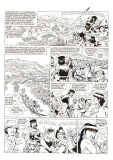 Mitton, Jean-Yves | Original page (p.18)  - Quetzalcoatl 6  - La Noche Triste  - (2005) | Catawiki