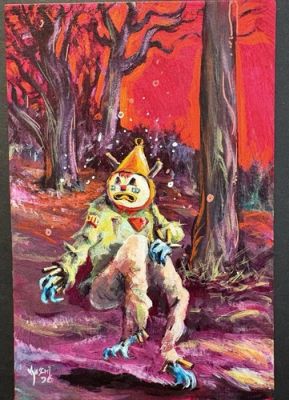 All Colors Sam The Sandown Clown Hand Painted Postcard Kirscht Shiverbones Art | eBay US (Buy It Now)
