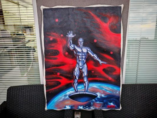 Silver Surfer comic book artwork original comics painting | eBay US
