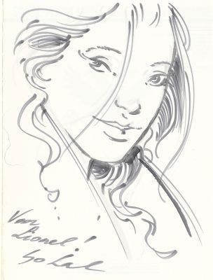 Sokal | Lot 112 - Sanguine (ré 88) agrémenté d’une illustration… | AZ auction