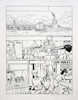 ALIX, TOME 36, LE SERMENT DU GLADIATEUR, Planche 1. On y observe une vue du Port... | Coutau Bégarie