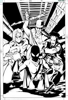 Andrew Pepoy, Pete Woods | Robin #94 Cover (Spoiler, Cluemaster, Riddler, Echo!) 2001 | Romitaman